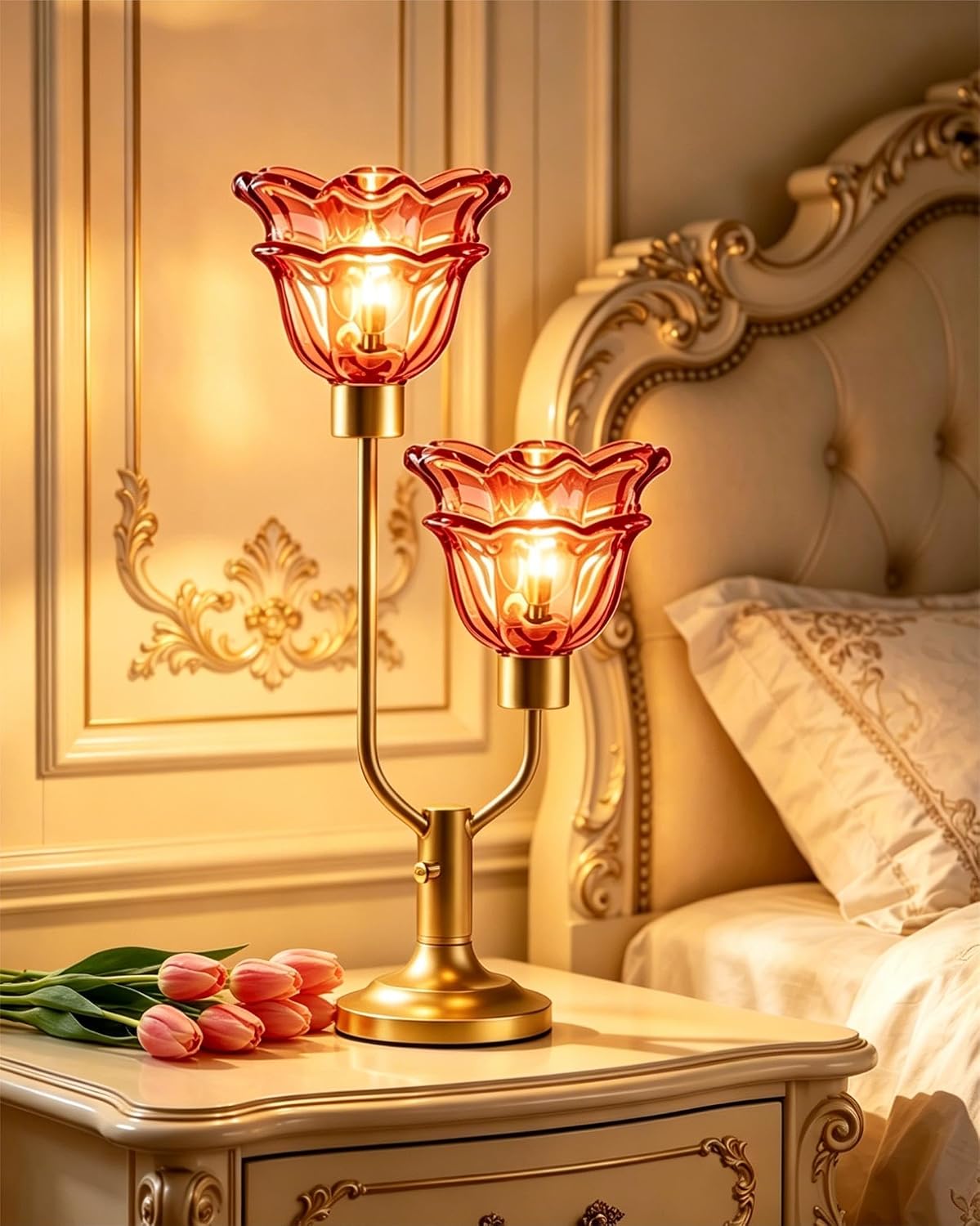 Mid Century Modern Flower Table Lamp