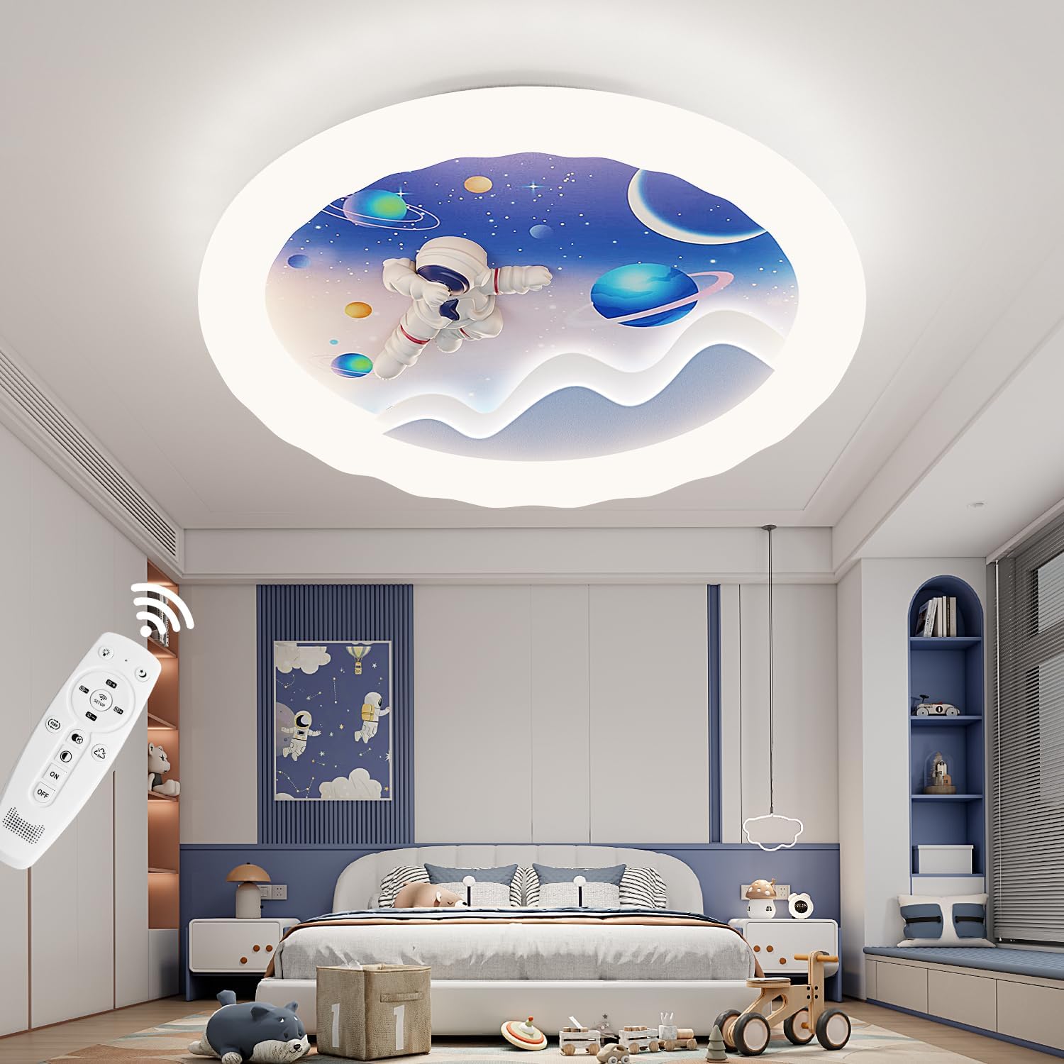 Kids Room LED Ceiling Light Modern with Remote