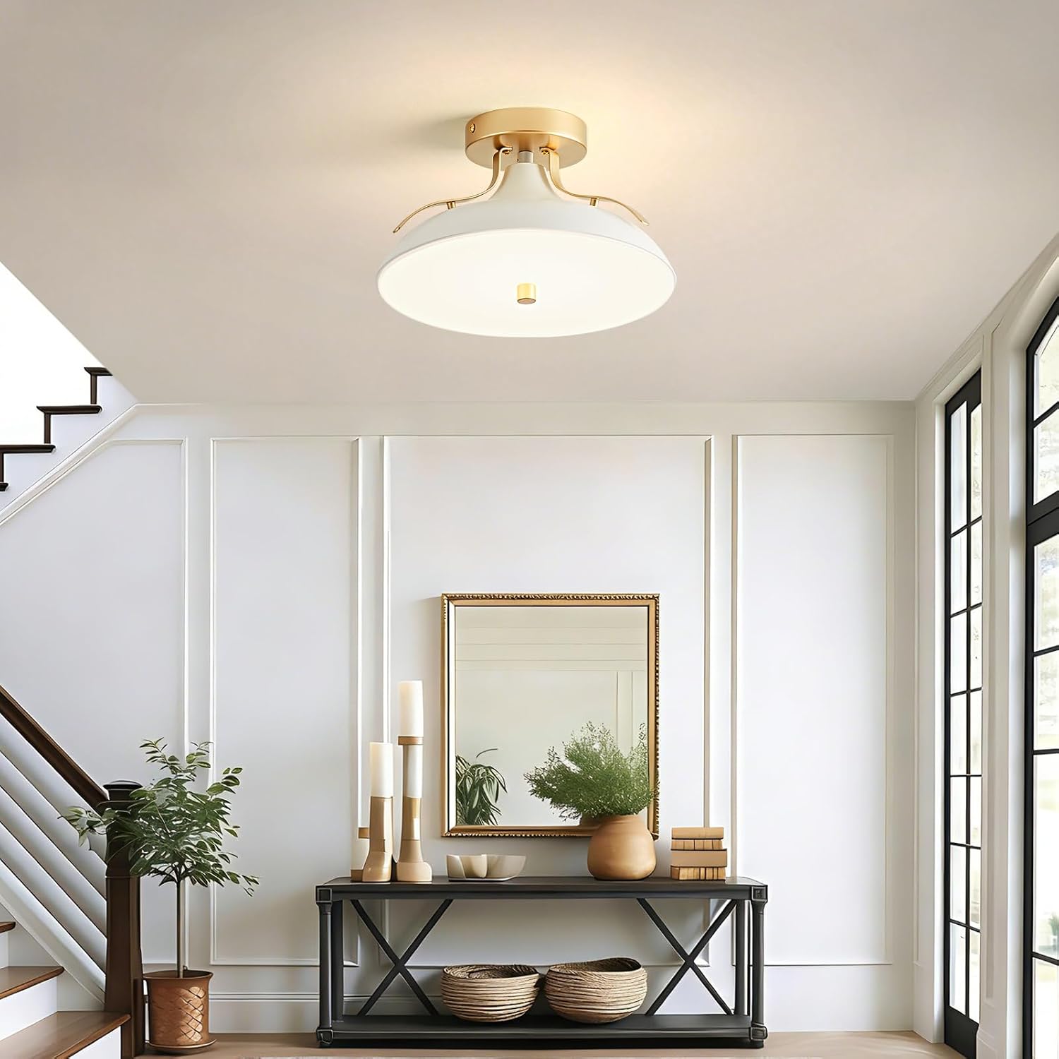 Dimmable LED ceiling light fixture