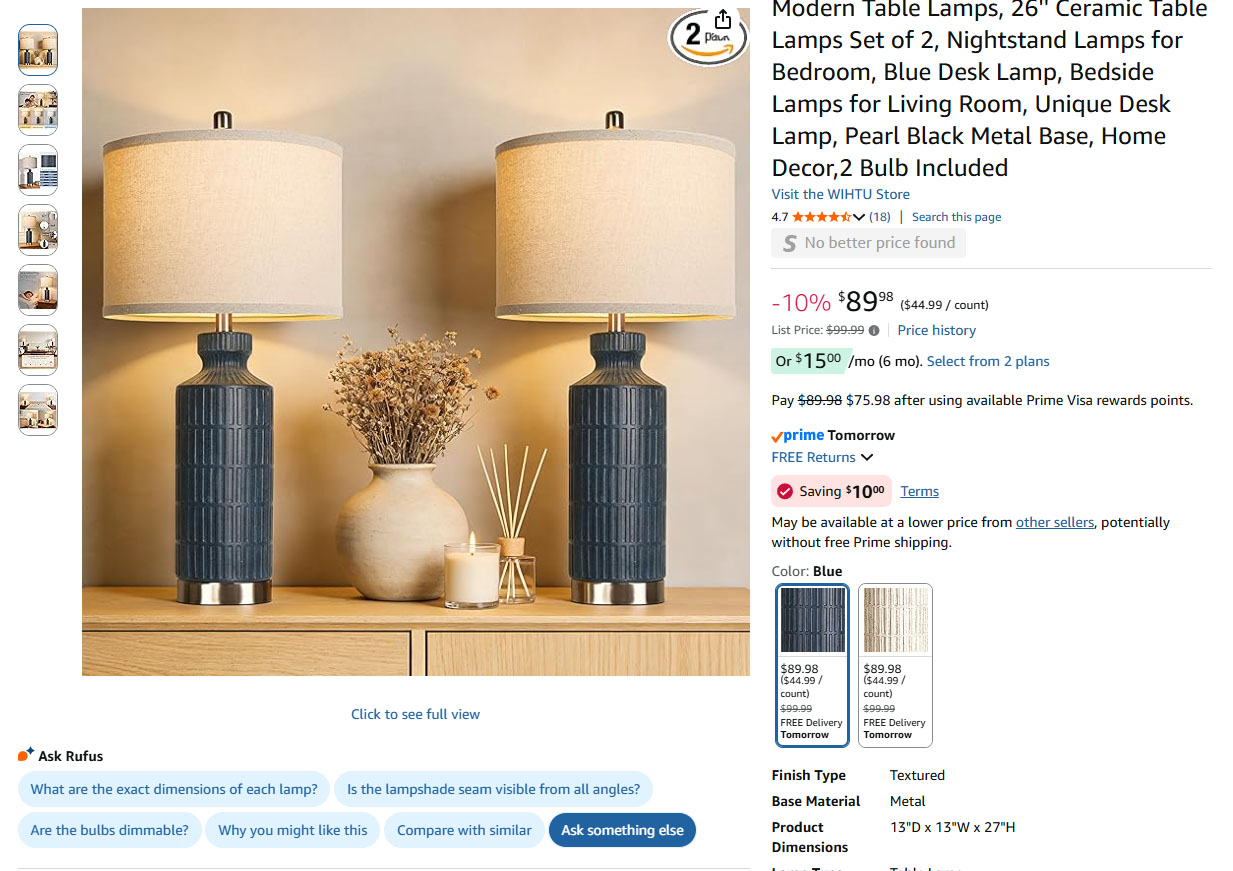 Modern Table Lamps,