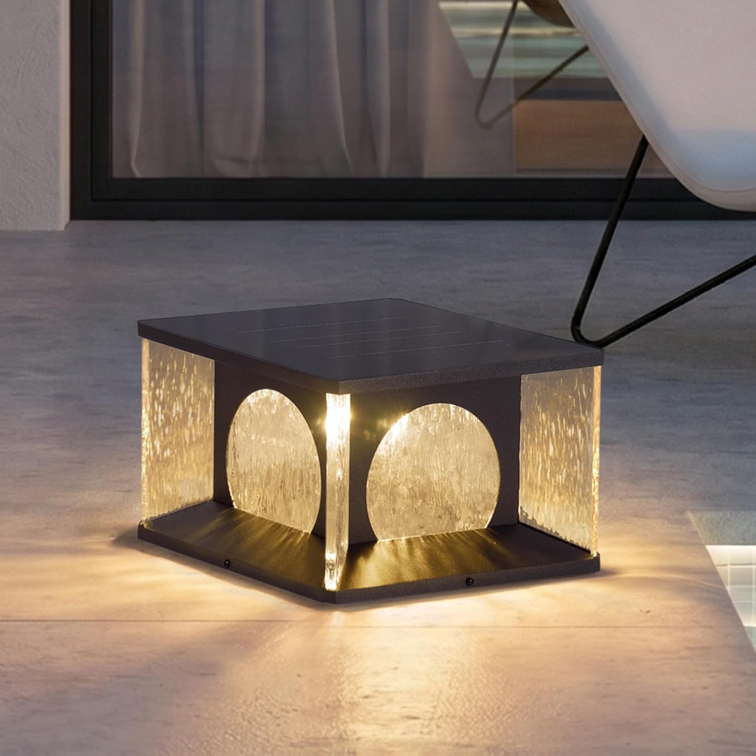 Outdoor Solar Floor Lamp,