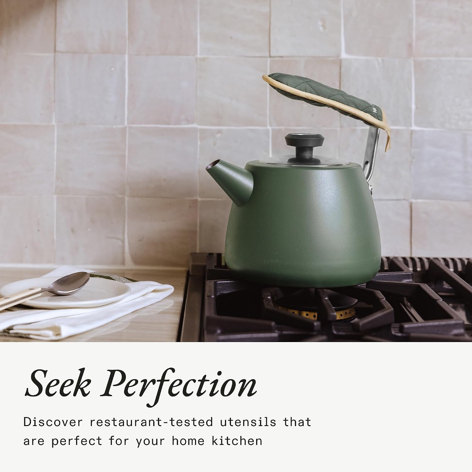 2 QT Kettle - Stainless Steel - Whistle