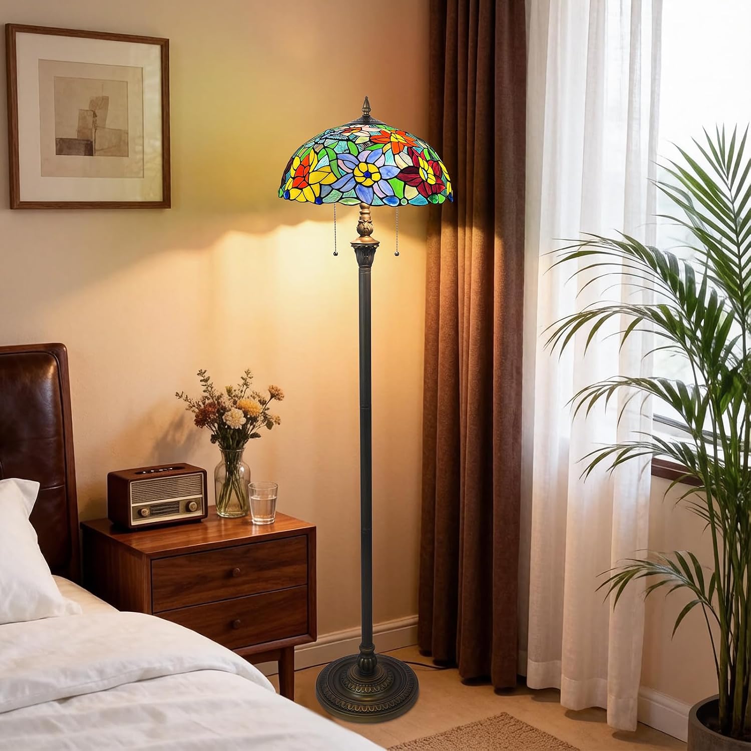 Gorgeous Tiffany Floor Lamp Stained Glass Floor Lamp