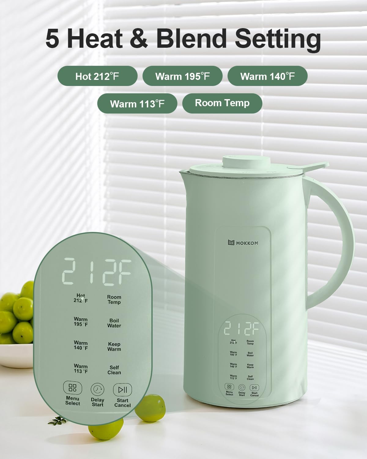 9 in 1 Nut Milk Maker, 42oz Automatic