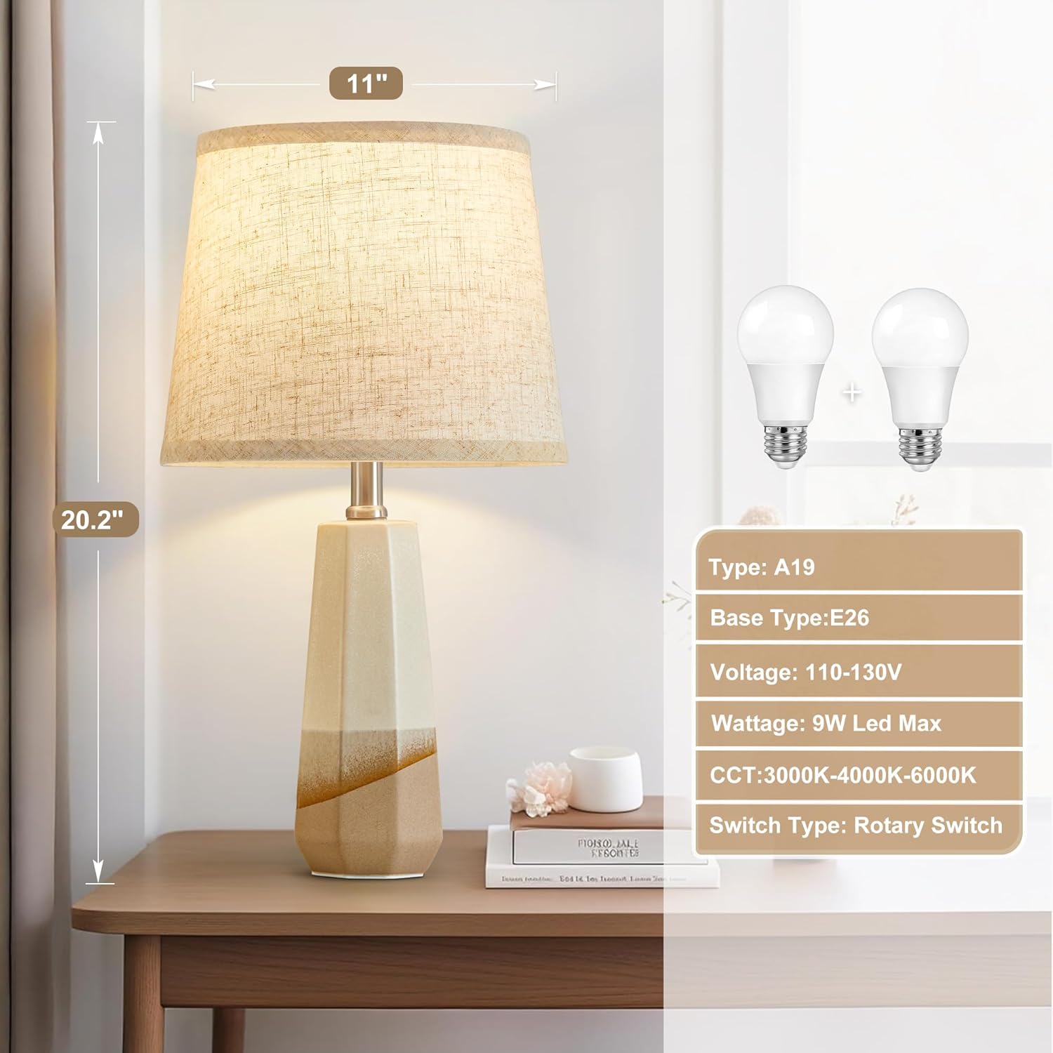 Table lamp set of two,