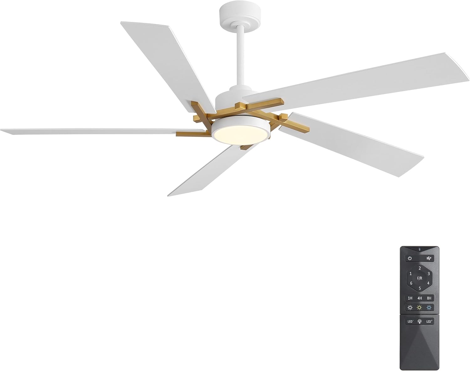 Ceiling Fan with Light and Remote,