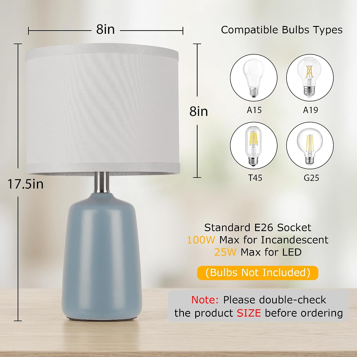 Ceramic Table Lamp Set of 2,