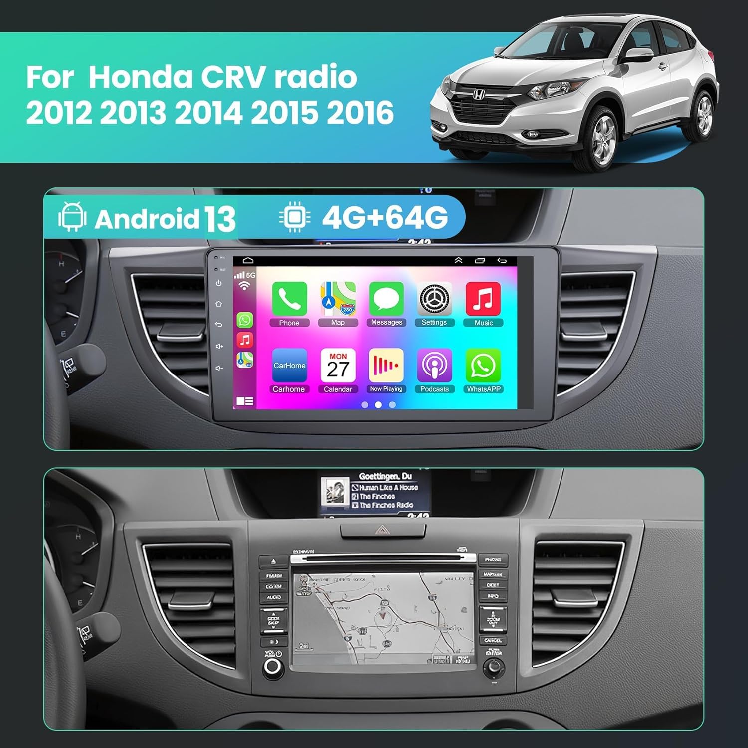Smart Radio for Honda CRV 2012-2016