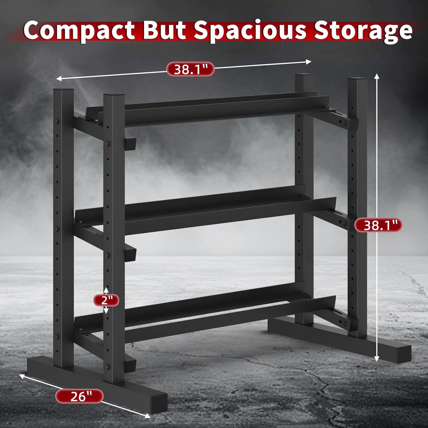 3-Tier Dumbbell Storage Rack,