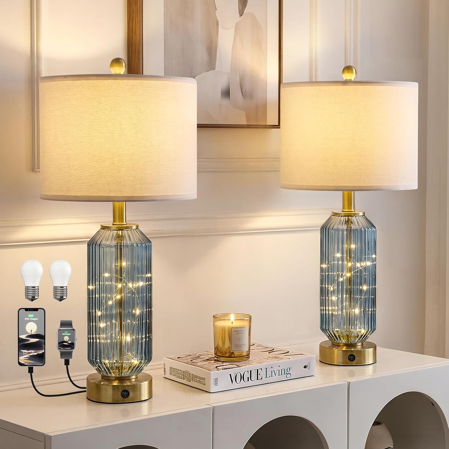 Table Lamps Set of 2