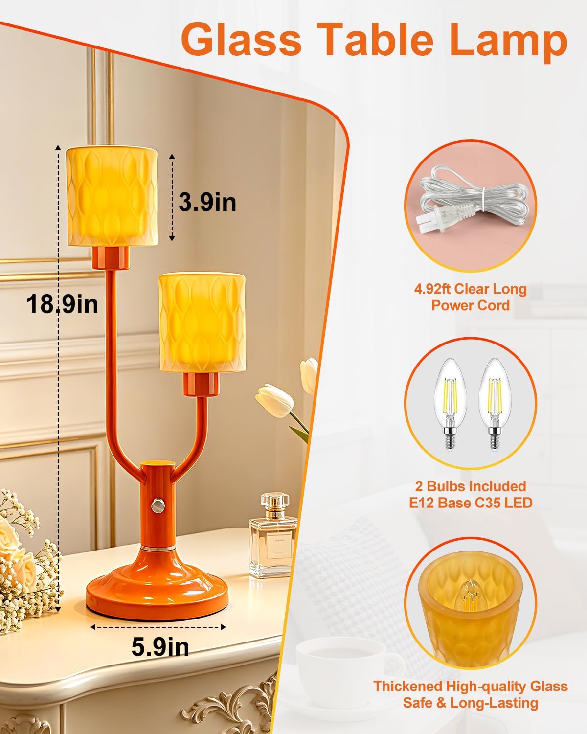 Mid Century Modern Table Lamp Vintage