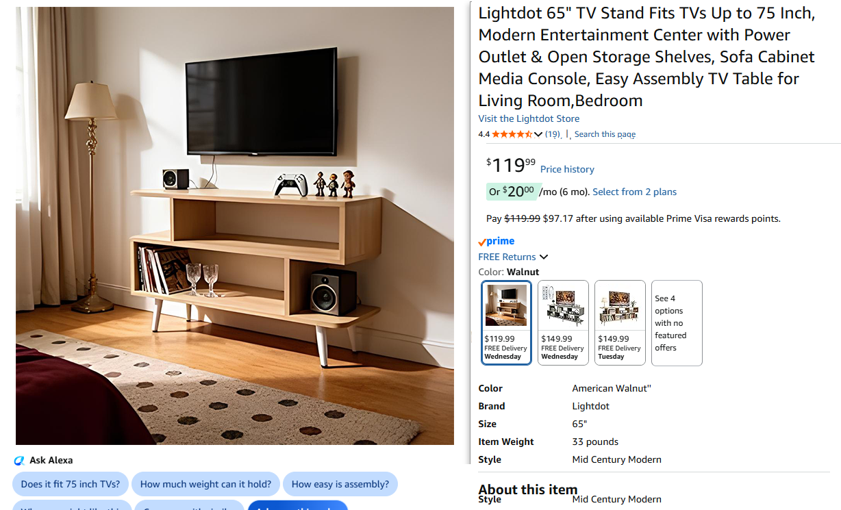 TV Stand Entertainment Center