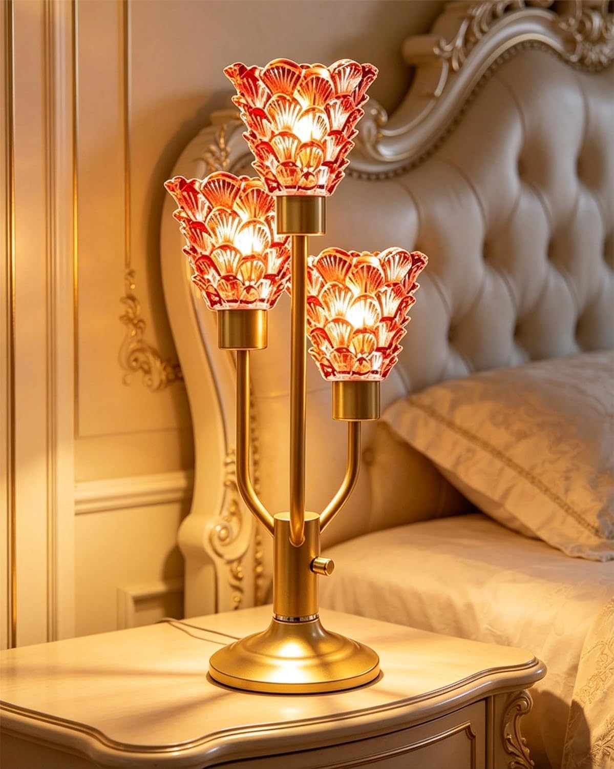 Vintage Table Lamp Dimmable - 3 Light