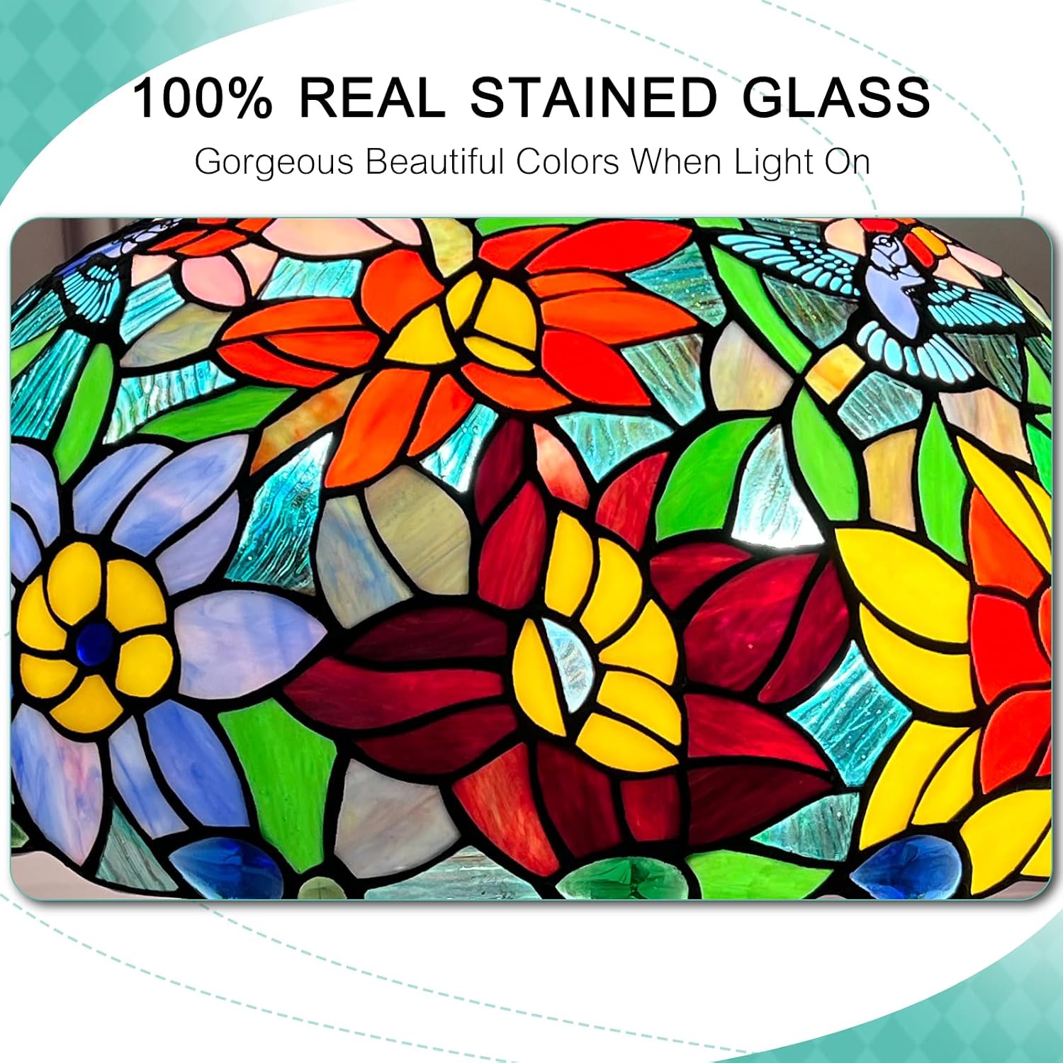 Gorgeous Tiffany Floor Lamp Stained Glass Floor Lamp