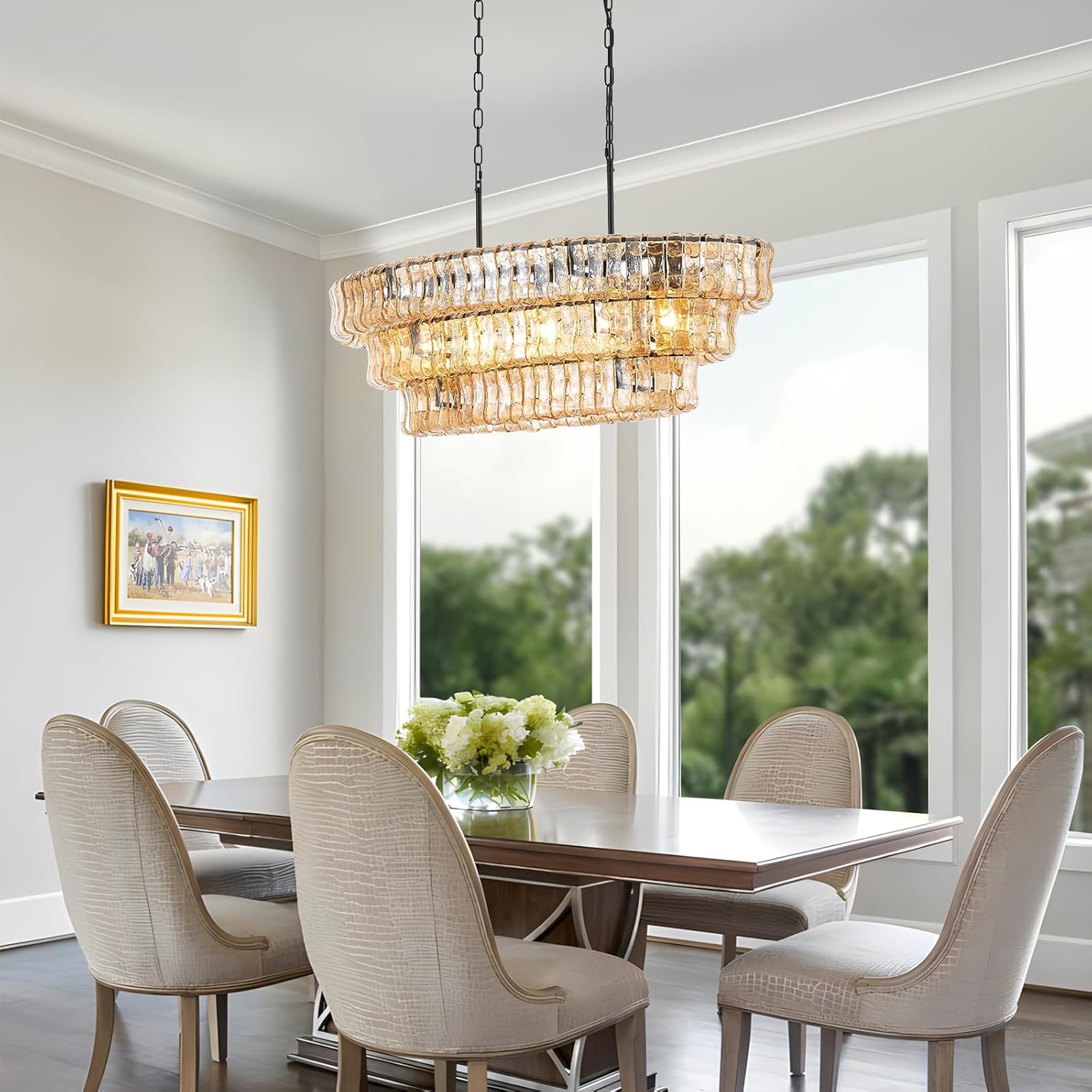 3-Tier Large Modern Chandelier