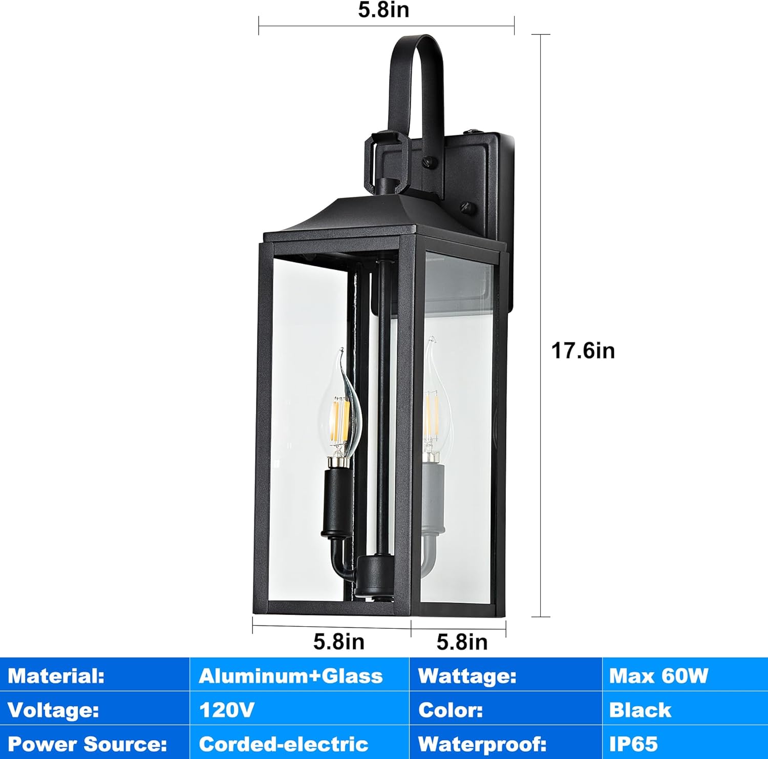 Outdoor Lighting 2-Pack Dusk to Dawn