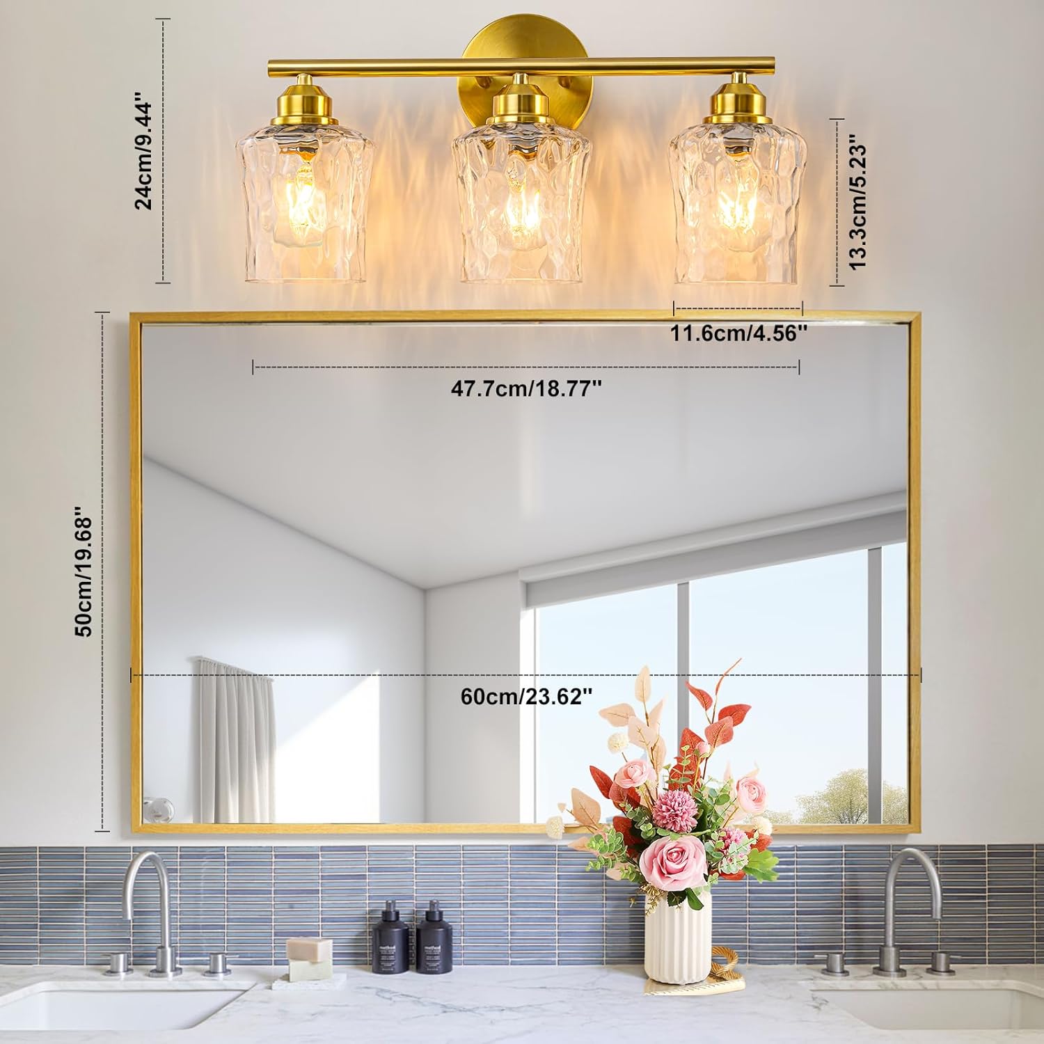 Modern Bathroom Vanity 3-Light