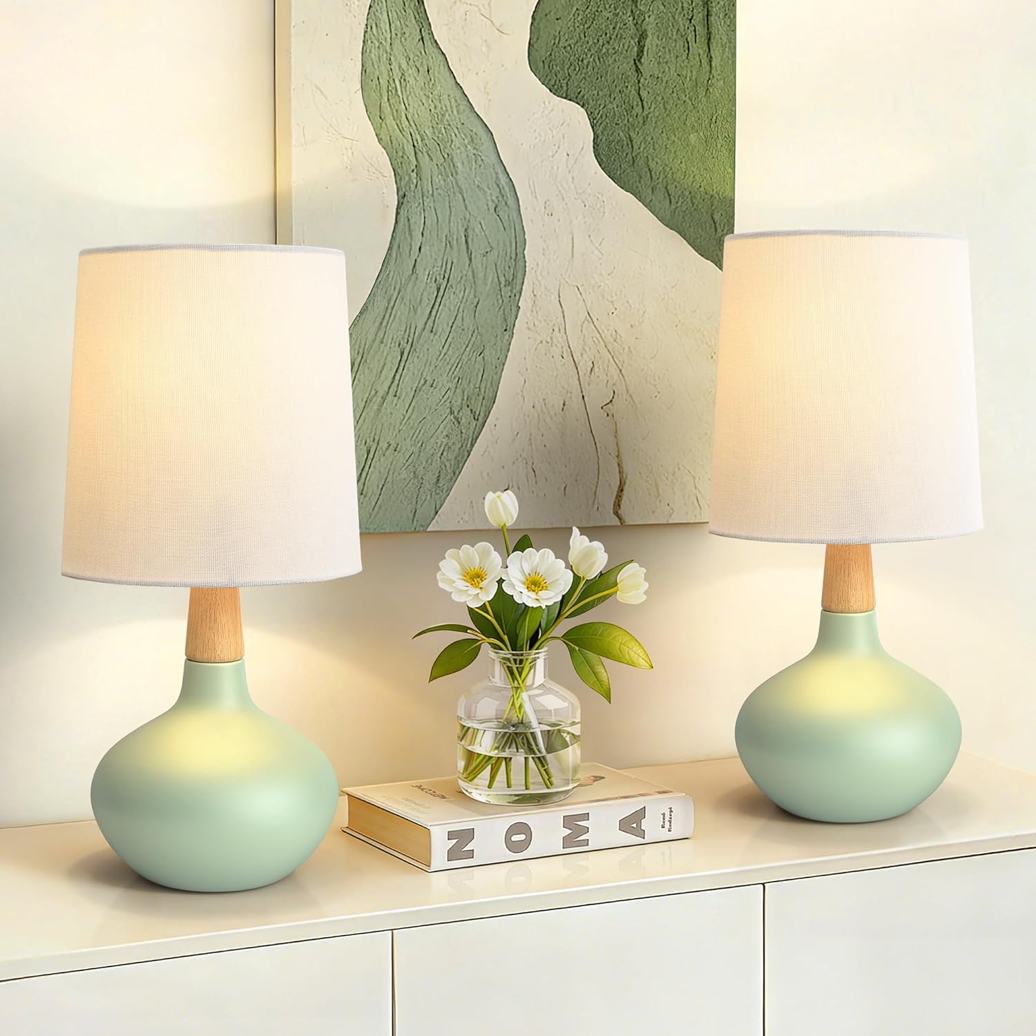Ceramic Table Lamps Set of 2
